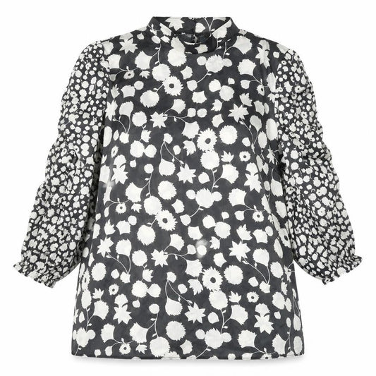 Womens UK Size 18 Kaleidoscope Black Basic Blouse
