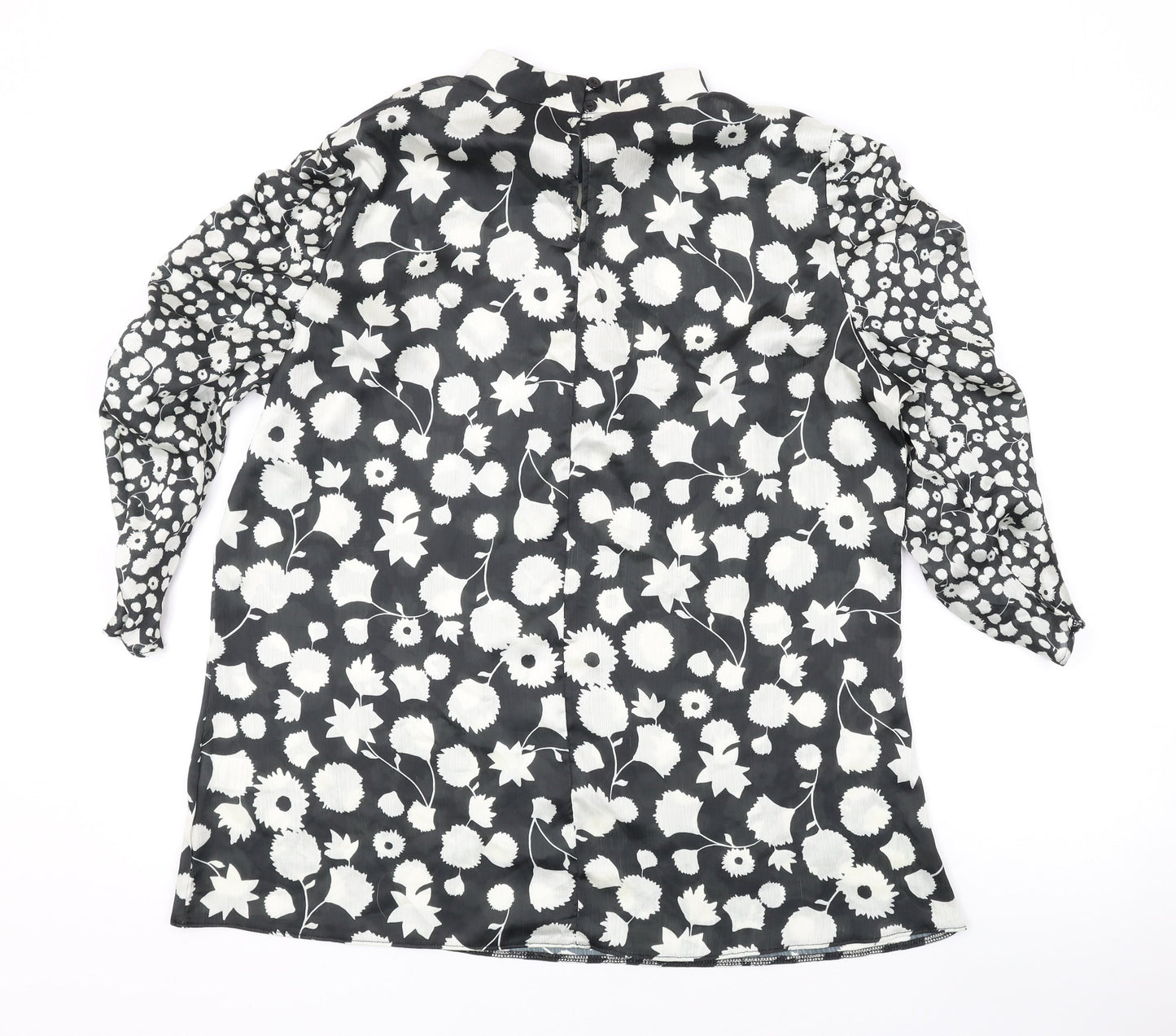 Womens UK Size 18 Kaleidoscope Black Basic Blouse