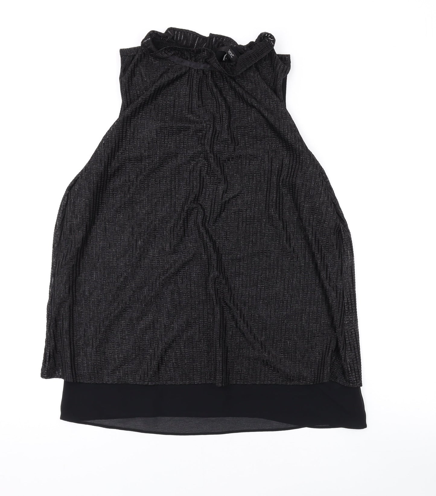 Womens UK Size 10 NEXT Black Basic Tank