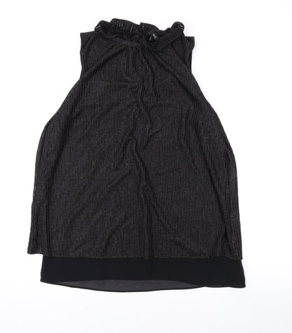Womens UK Size 10 NEXT Black Basic Tank
