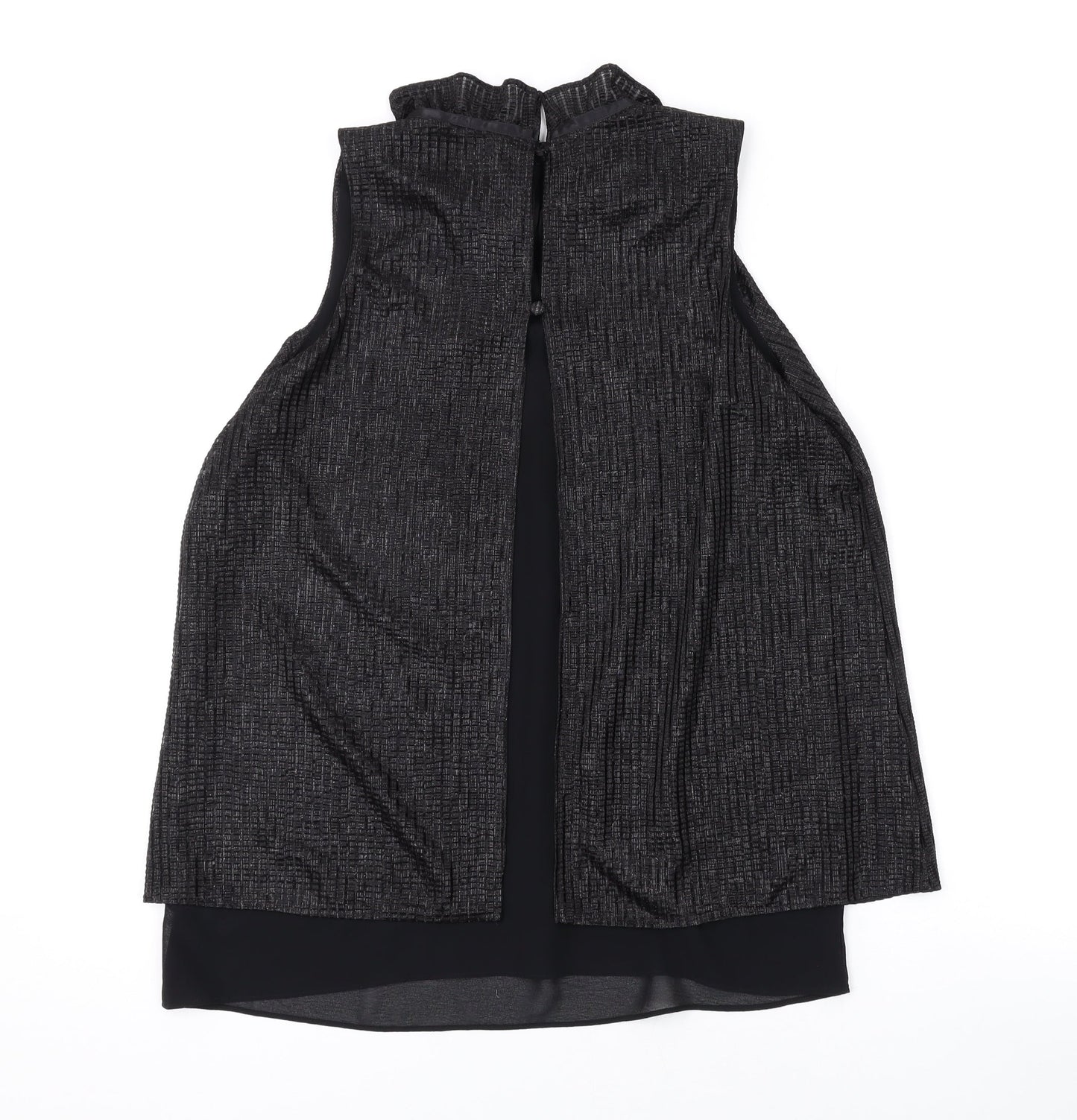 Womens UK Size 10 NEXT Black Basic Tank
