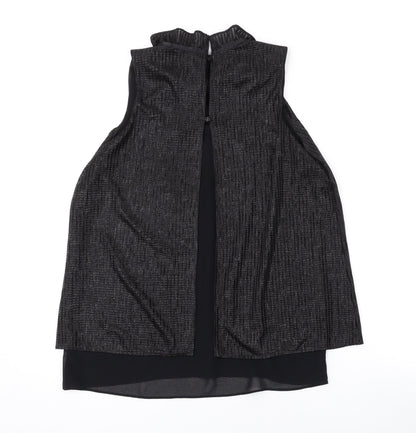 Womens UK Size 10 NEXT Black Basic Tank