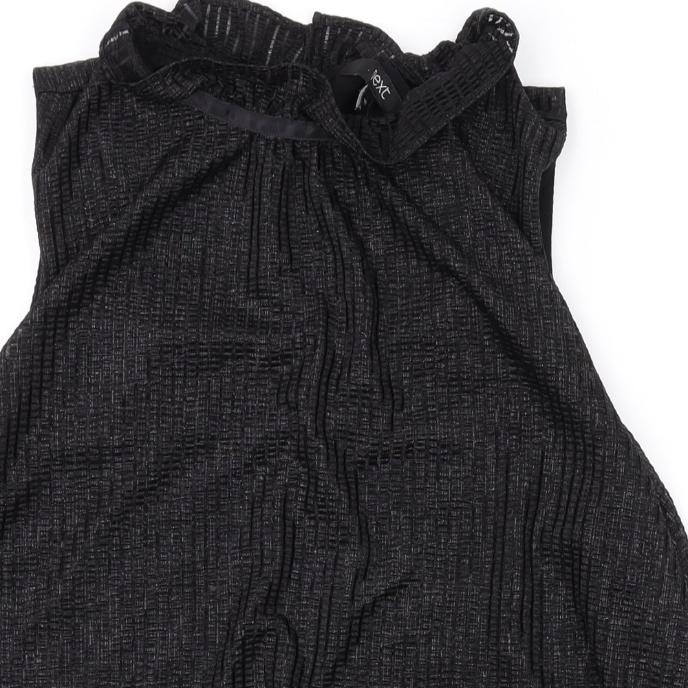 Womens UK Size 10 NEXT Black Basic Tank