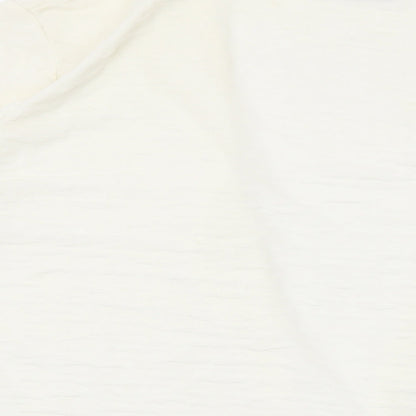 EWM Womens Ivory V-Neck Polyester Cardigan Jumper Size L