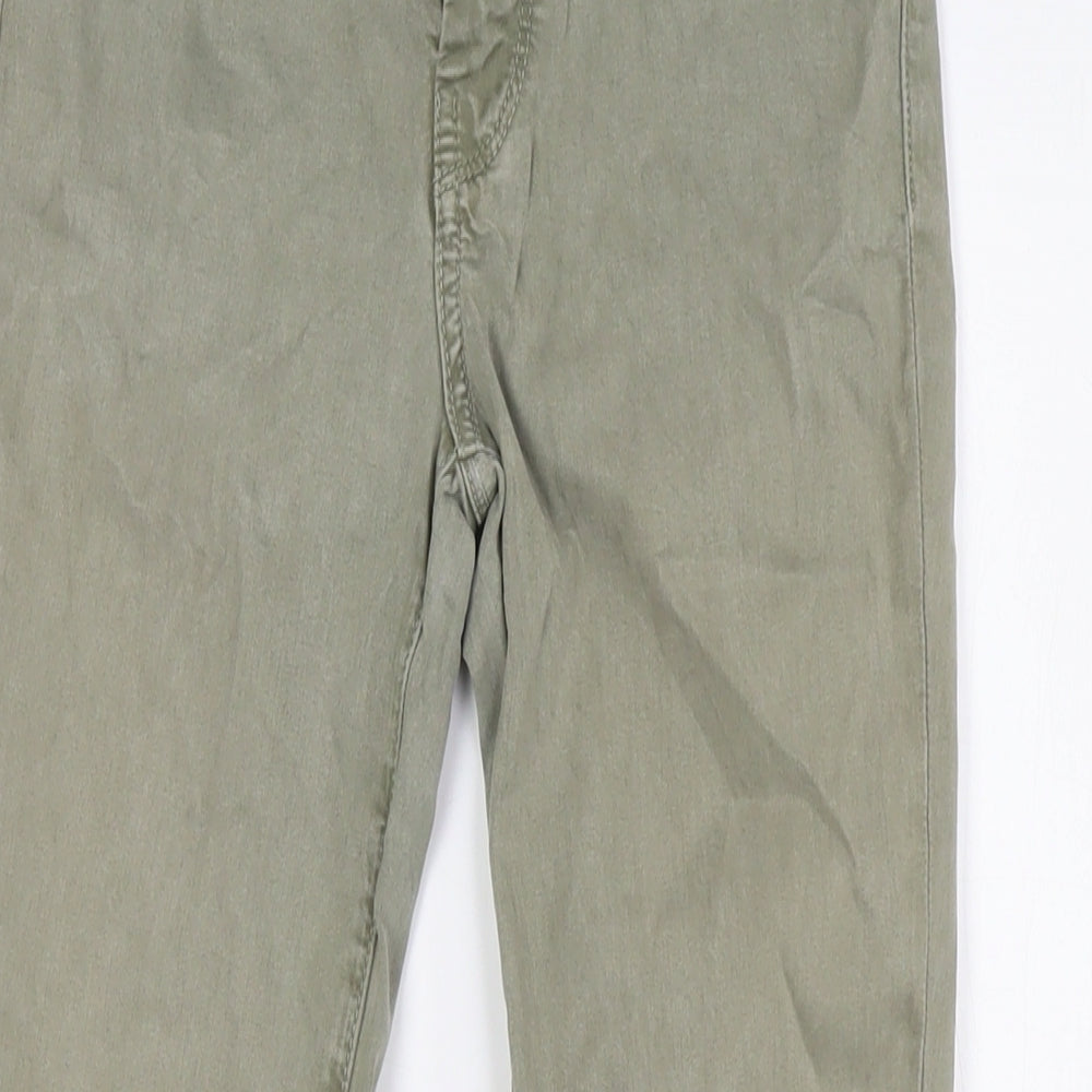 J.BRAND Womens Green Lyocell Trousers Size 25 L27 in Regular Zip - turn ups