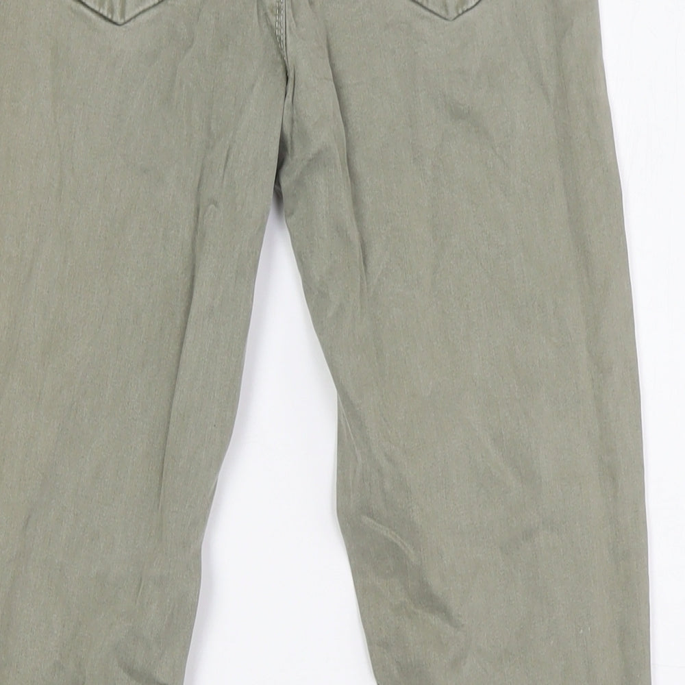 J.BRAND Womens Green Lyocell Trousers Size 25 L27 in Regular Zip - turn ups