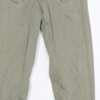 J.BRAND Womens Green Lyocell Trousers Size 25 L27 in Regular Zip - turn ups