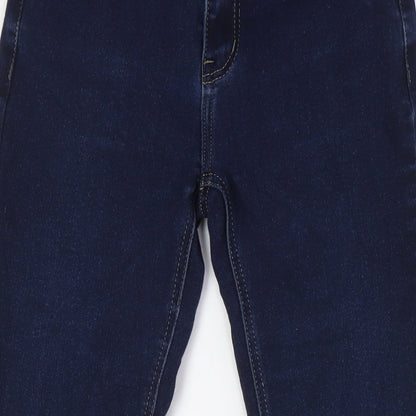 B.S Jeans Womens Blue Cotton Skinny Jeans Size 8 L29 in Regular Zip