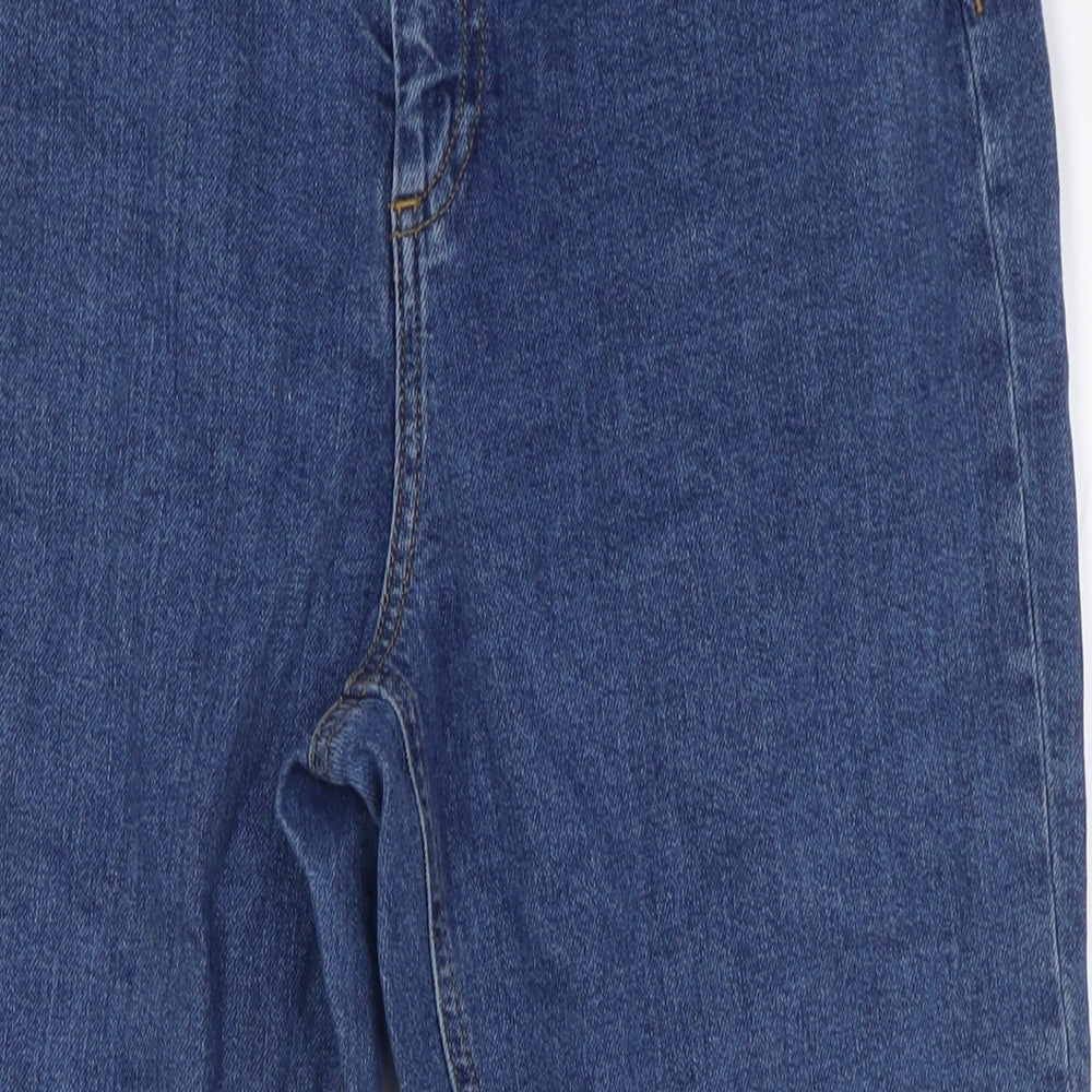 ASOS Mens Blue Cotton Straight Jeans Size 32 in L27 in Regular Zip