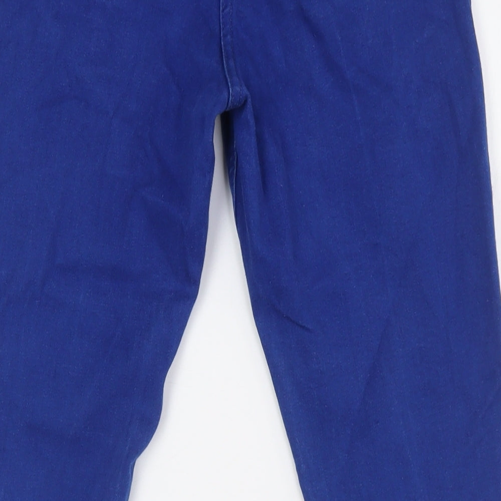 Red Herring Womens Blue Cotton Straight Jeans Size 10 L30 in Regular Zip
