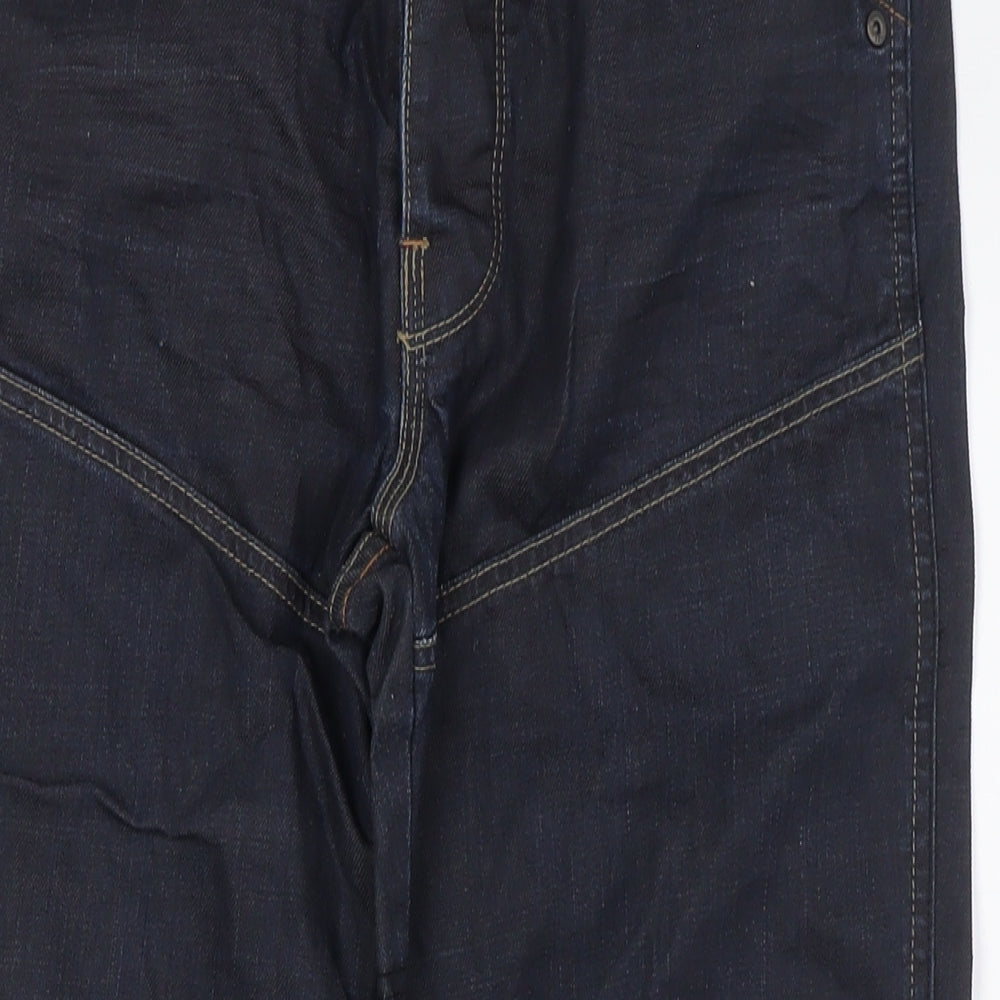 Utility 325 Mens Blue Cotton Straight Jeans Size 32 in L28 in Regular Button