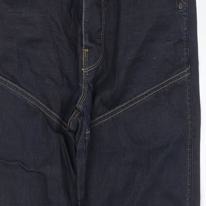 Utility 325 Mens Blue Cotton Straight Jeans Size 32 in L28 in Regular Button