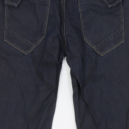 Utility 325 Mens Blue Cotton Straight Jeans Size 32 in L28 in Regular Button