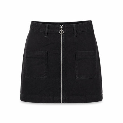 Womens UK Size 6 PRETTYLITTLETHING A-Line Denim Skirt