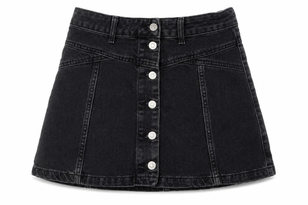 Womens UK Size 8 Topshop A-Line Denim Skirt