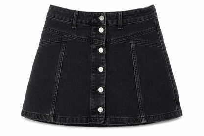 Womens UK Size 8 Topshop A-Line Denim Skirt