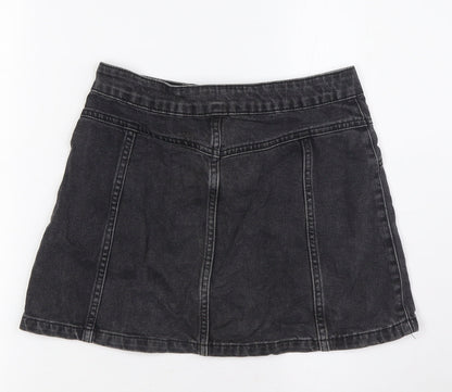 Womens UK Size 8 Topshop A-Line Denim Skirt
