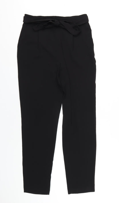 Womens UK Size 10 M&Co Regular Fit  Black Trousers