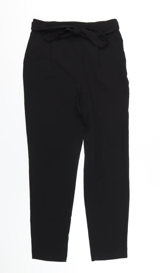 Womens UK Size 10 M&Co Regular Fit  Black Trousers