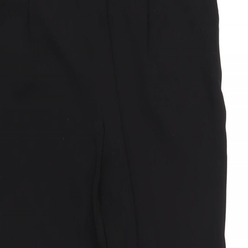 Womens UK Size 10 M&Co Regular Fit  Black Trousers
