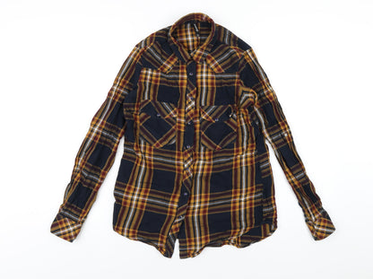 Womens UK Size S Stradivarius Multicoloured Basic Button-Up