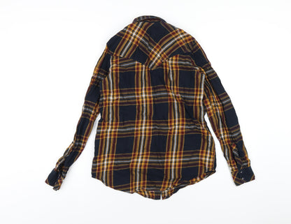 Womens UK Size S Stradivarius Multicoloured Basic Button-Up