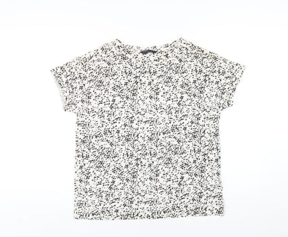 Womens UK Size 12 Marks and Spencer White Basic T-Shirt