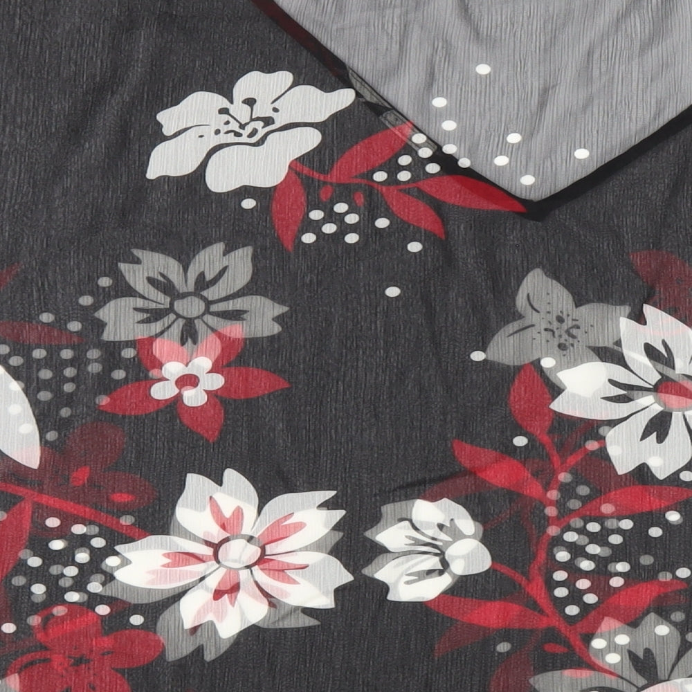 Womens UK Size 20 Ann Harvey Black Basic T-Shirt