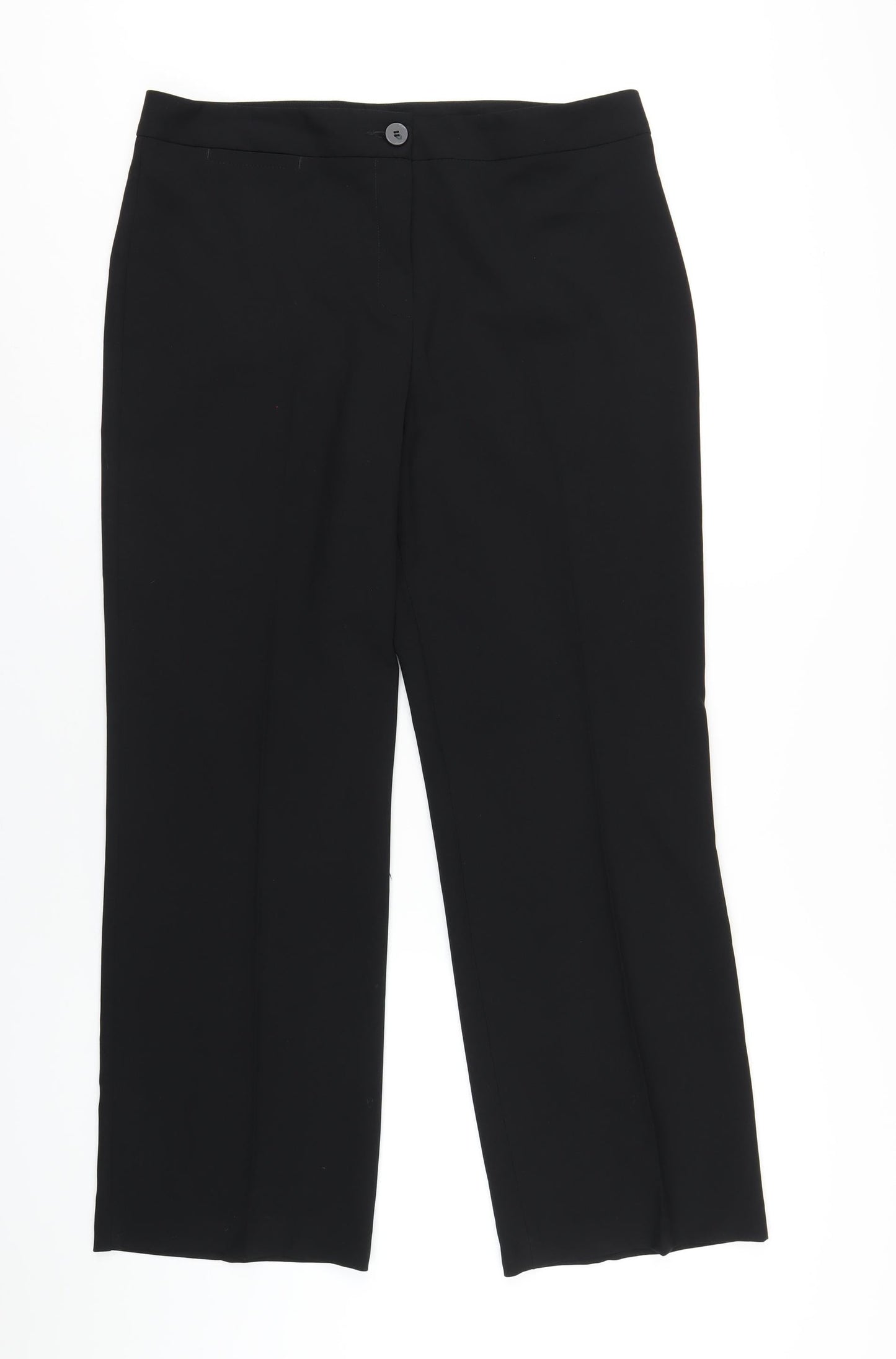 Womens UK Size 14 Marks and Spencer Regular Fit  Black Trousers