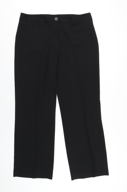 Womens UK Size 14 Marks and Spencer Regular Fit  Black Trousers