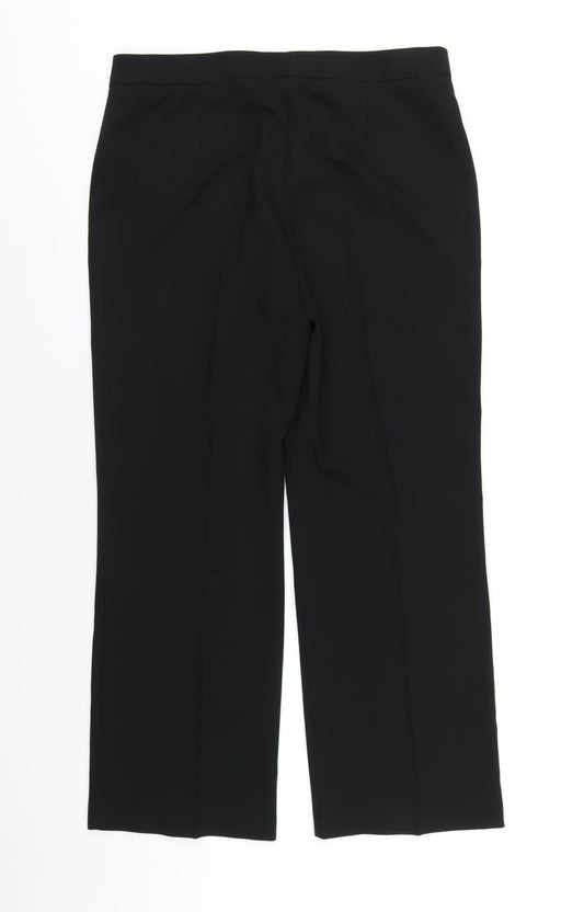 Womens UK Size 14 Marks and Spencer Regular Fit  Black Trousers