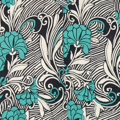 Dorothy Perkins Womens Multicoloured Geometric Viscose A-Line Size 18 Round Neck Zip