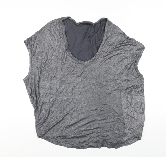 Womens UK Size XL Gap Silver Basic T-Shirt