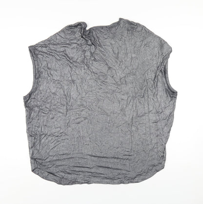 Womens UK Size XL Gap Silver Basic T-Shirt