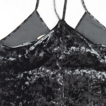 Pins & Needles Womens Grey Polyester Slip Dress Size M V-Neck Pullover