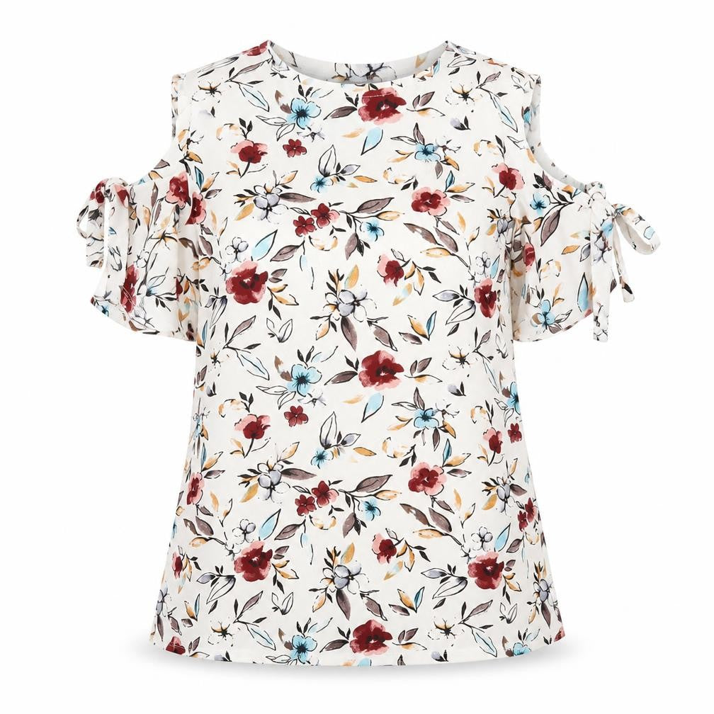 Womens UK Size XS Mango Ivory Basic T-Shirt