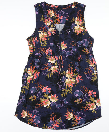 Torrid Womens Multicoloured Floral Viscose A-Line Size 12 V-Neck Pullover