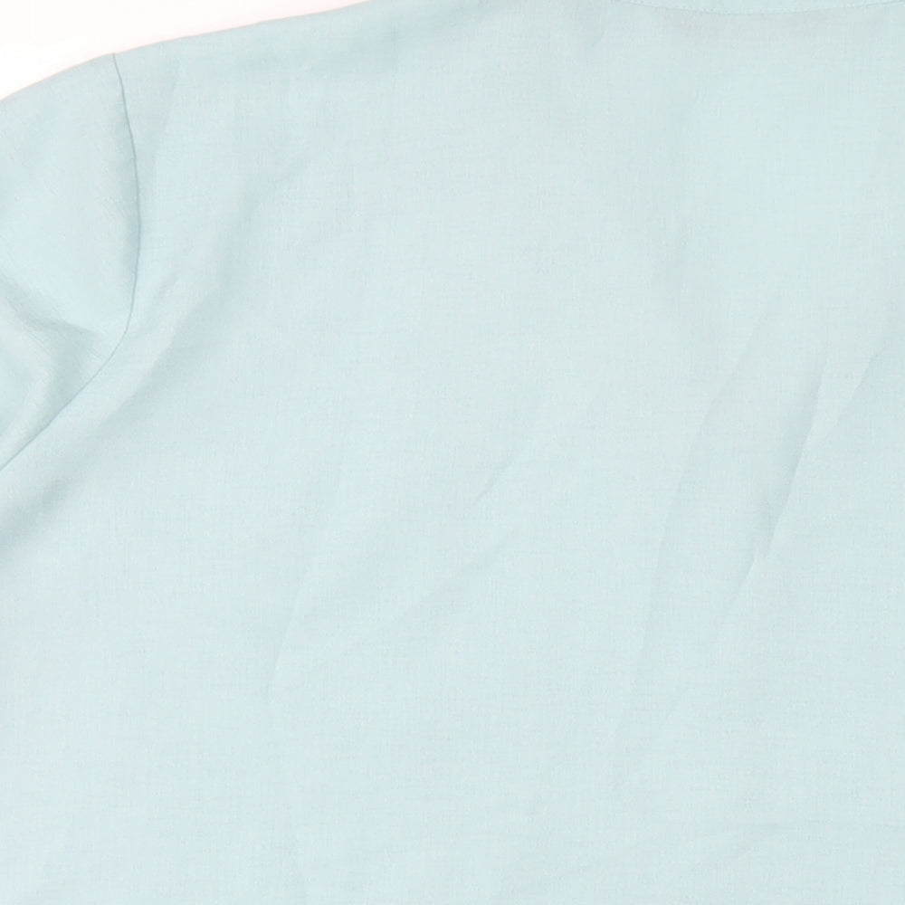 Bonmarché Womens Blue Polyester Basic Button-Up Size 22 Collared