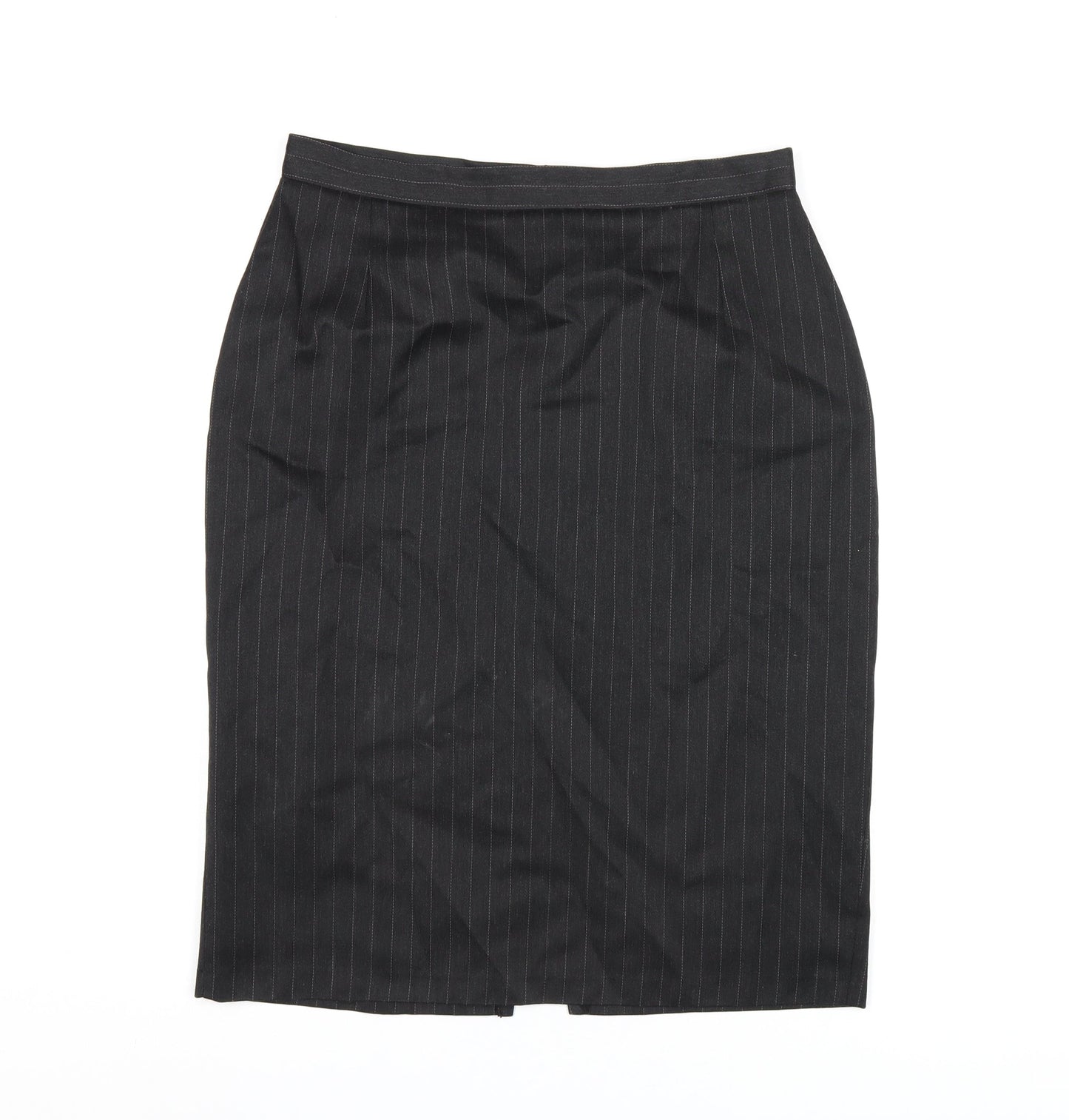 Principles Womens Grey Polyester Straight & Pencil Skirt Size 16 Zip