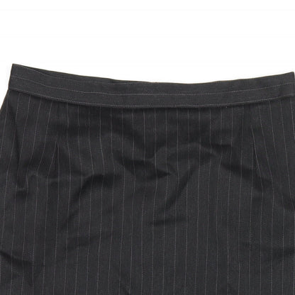 Principles Womens Grey Polyester Straight & Pencil Skirt Size 16 Zip