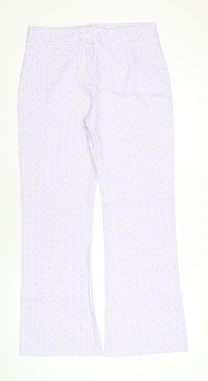 Womens UK Size 16 Boohoo Regular Fit  Purple Trousers