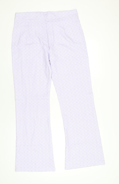 Womens UK Size 16 Boohoo Regular Fit  Purple Trousers