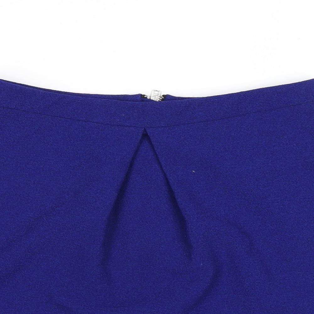 New Look Girls Blue Polyester A-Line Skirt Size 12-13 Years Regular Zip