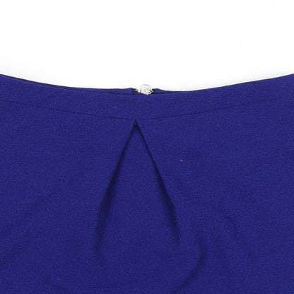 New Look Girls Blue Polyester A-Line Skirt Size 12-13 Years Regular Zip