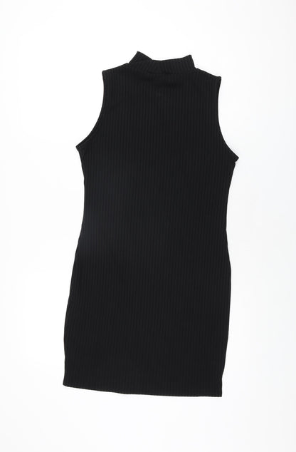 Studio 21 Womens Black Polyester Bodycon Size 12 High Neck Pullover