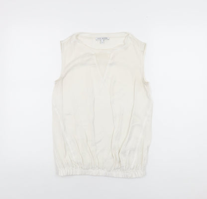 Womens UK Size 6 NEXT White Basic Blouse