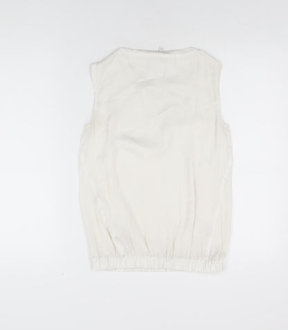 Womens UK Size 6 NEXT White Basic Blouse