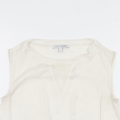 Womens UK Size 6 NEXT White Basic Blouse