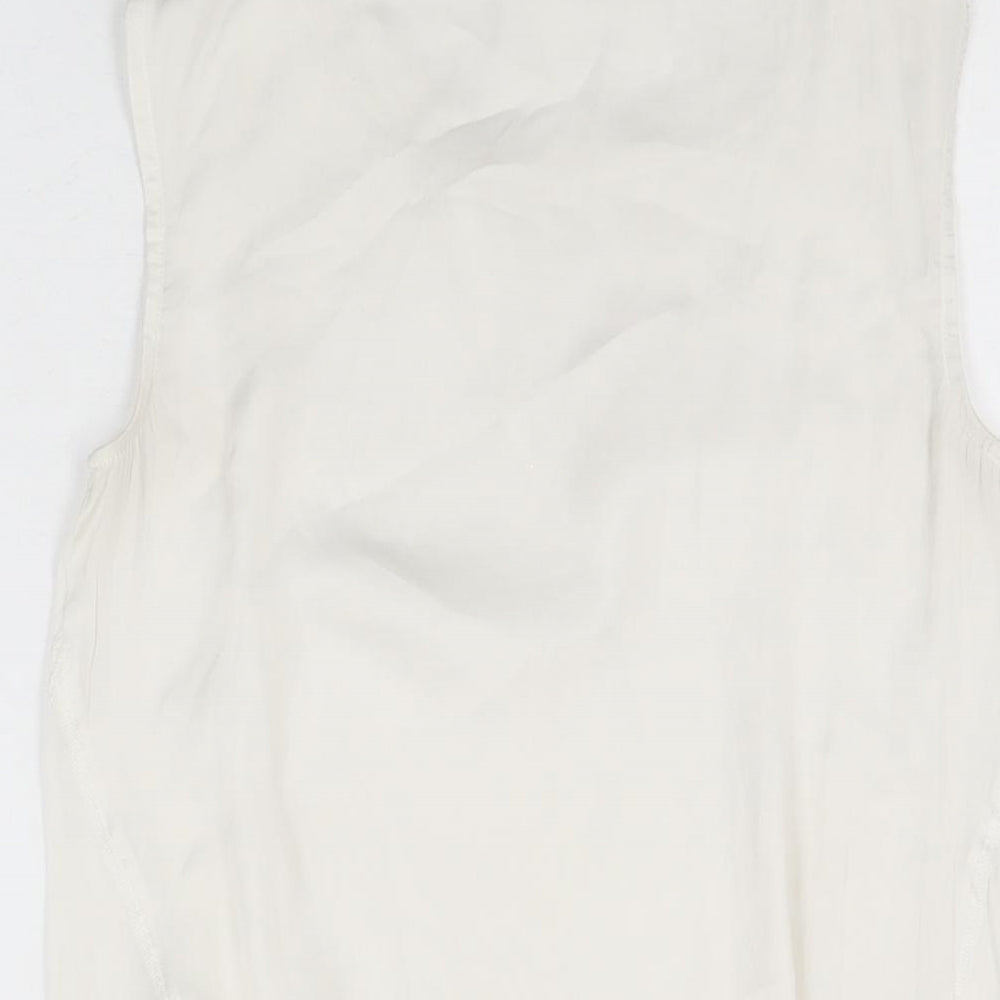 Womens UK Size 6 NEXT White Basic Blouse