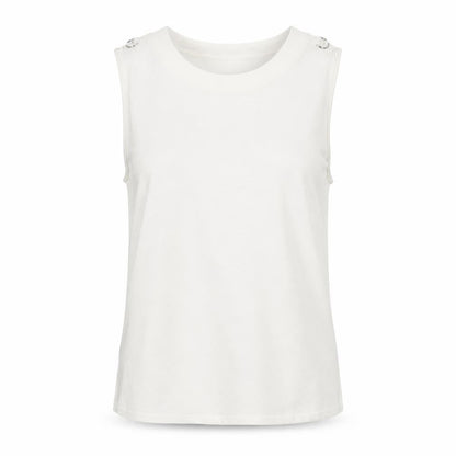 Womens UK Size 8 New Look White Basic T-Shirt
